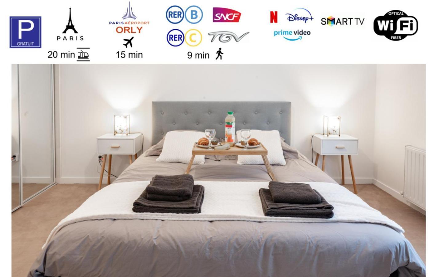 Tout Confort A Massy - Parking / Tgv Et Rer B&C Екстер'єр фото